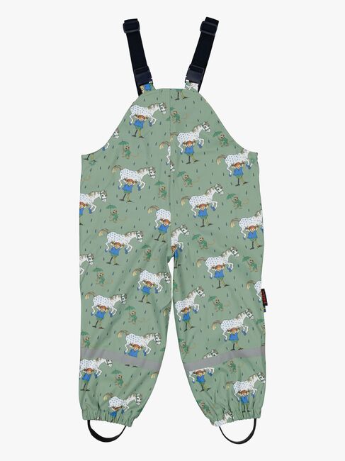 Geggamoja  Fodrat Regnställ Pippi Långstrump, Grön