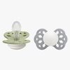 BIBS Infinity Nappar 2-Pack Silikon Stl 1 Symmetrisk, Sage GLOW/Cloud GLOW