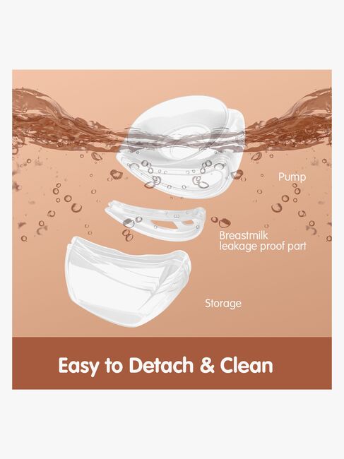 Beemoo CARE Horigen Bärbar Manuell Bröstpump inkl. 10-Pack Amningsinlägg