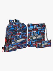 Hot Wheels Ryggsäck 19L, Gympapåse, Kylväska & Pennfodral, Challenger
