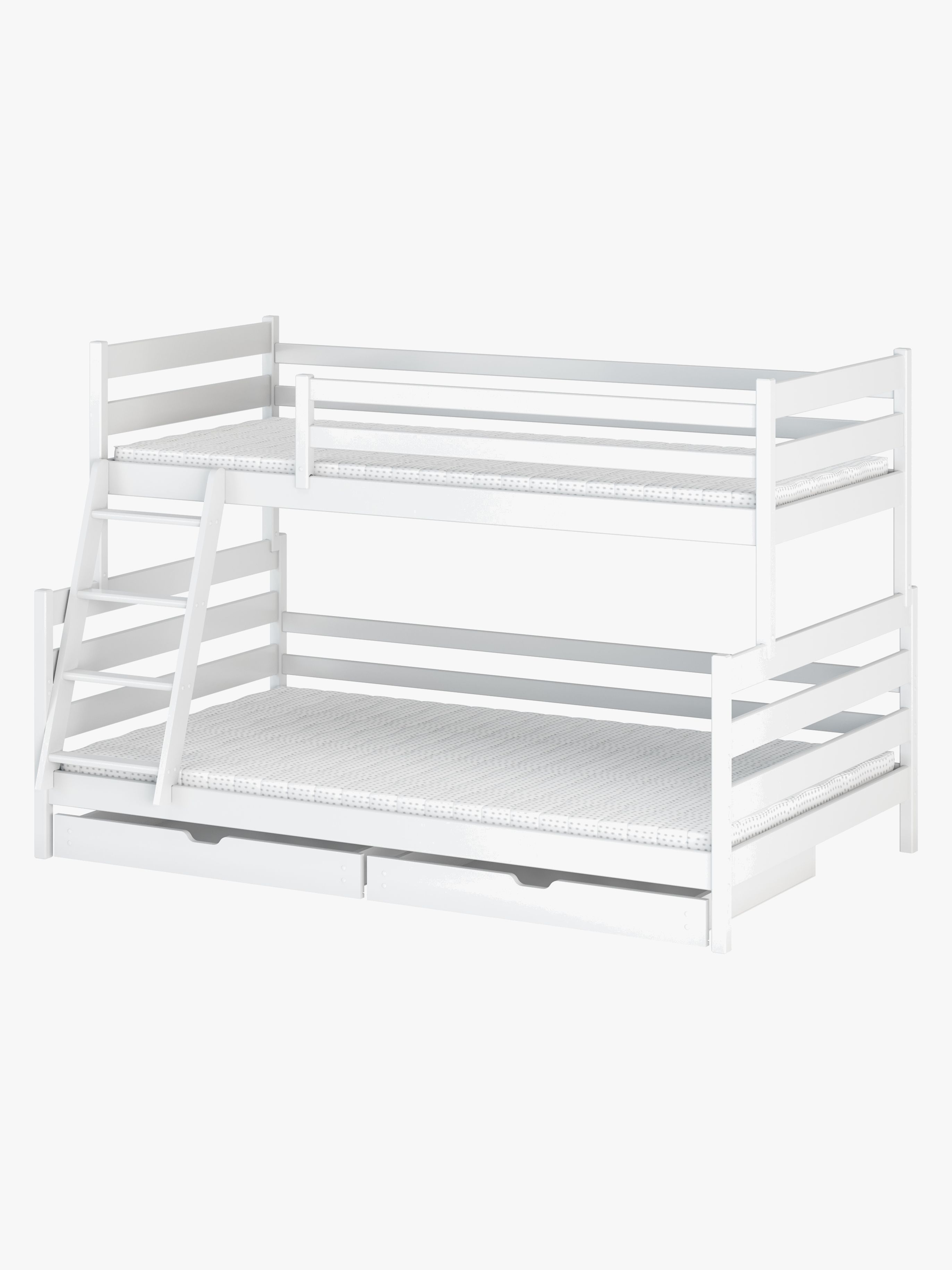 Lano Meble FAMI Våningssäng 90×200/120×200 Vit