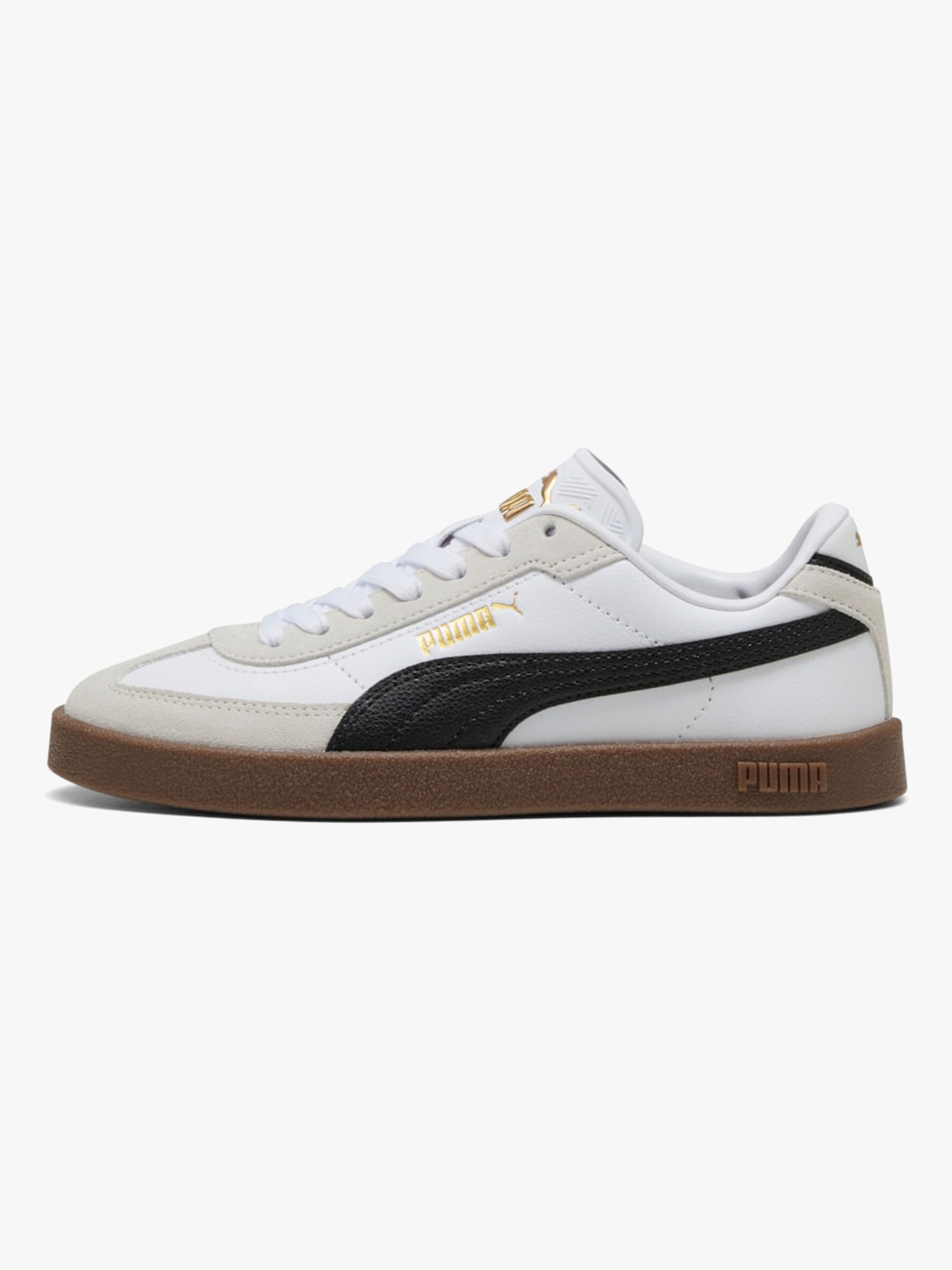 Puma Club II Era Jr Sneakers, White/Black, 38