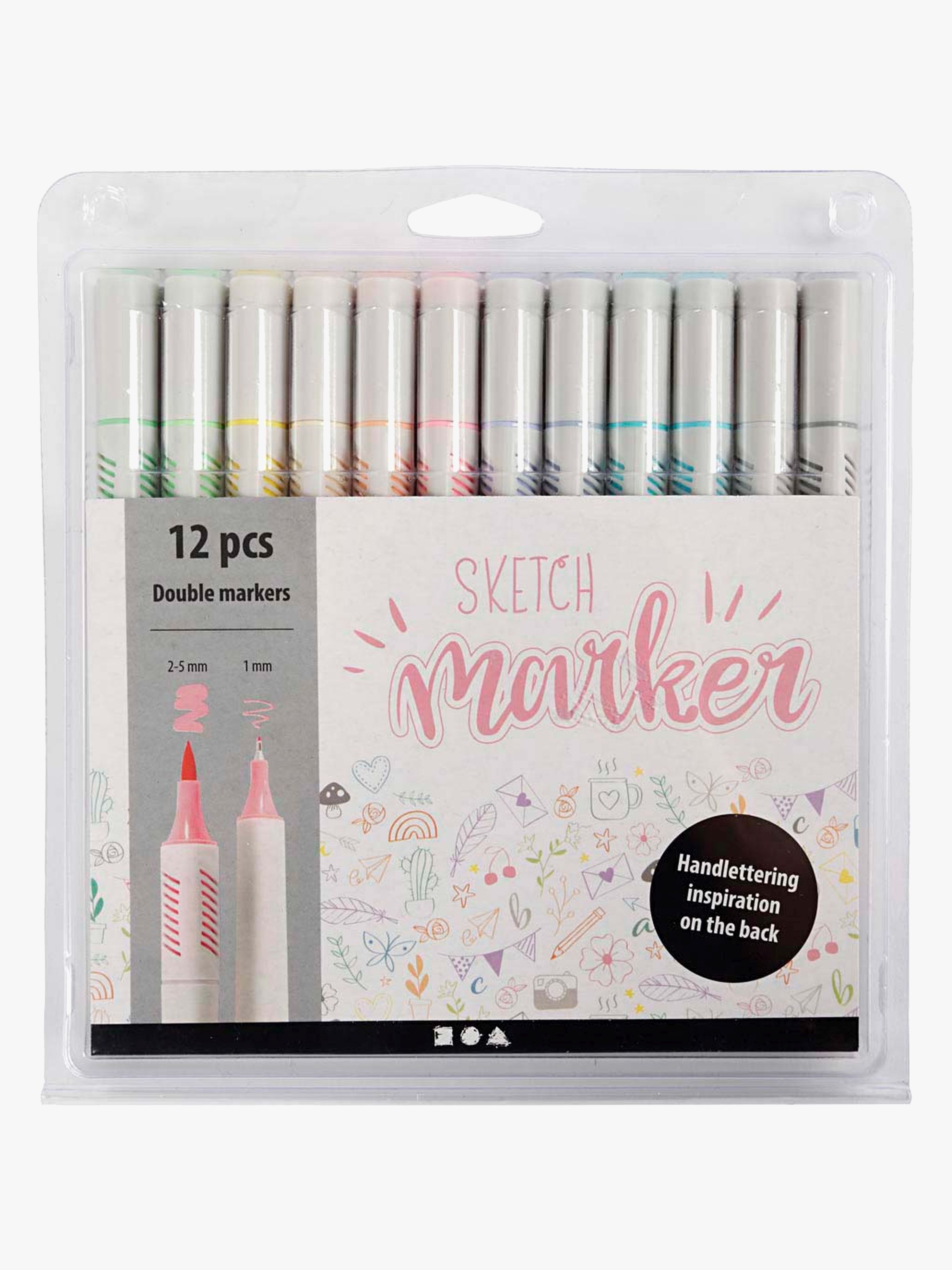 Creativ Company Sketch Marker Pennor Pastellfärger 12-pack