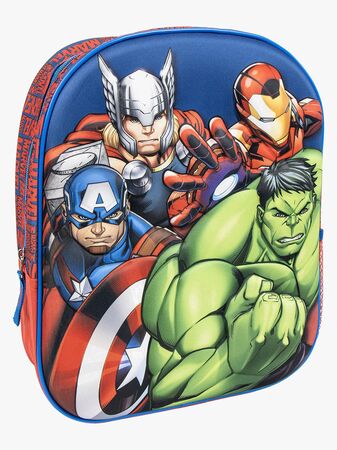 Marvel Avengers 3D Ryggsäck, Blå/Röd
