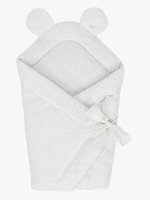 MeowBaby Boucle Swaddler, White