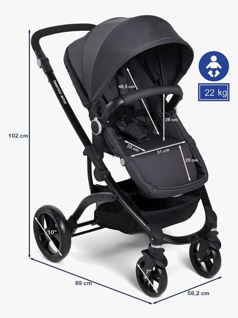 Beemoo Move Duo Duovagn, Black