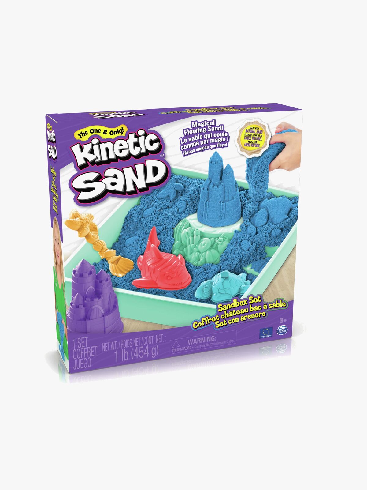 Kinetic Sand Lekset Sandlåda Blå