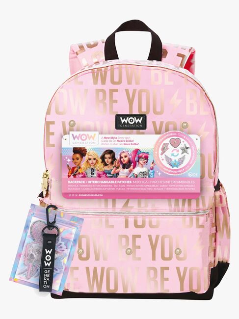 WOW Generation Ryggsäck med Märken, Rosa
