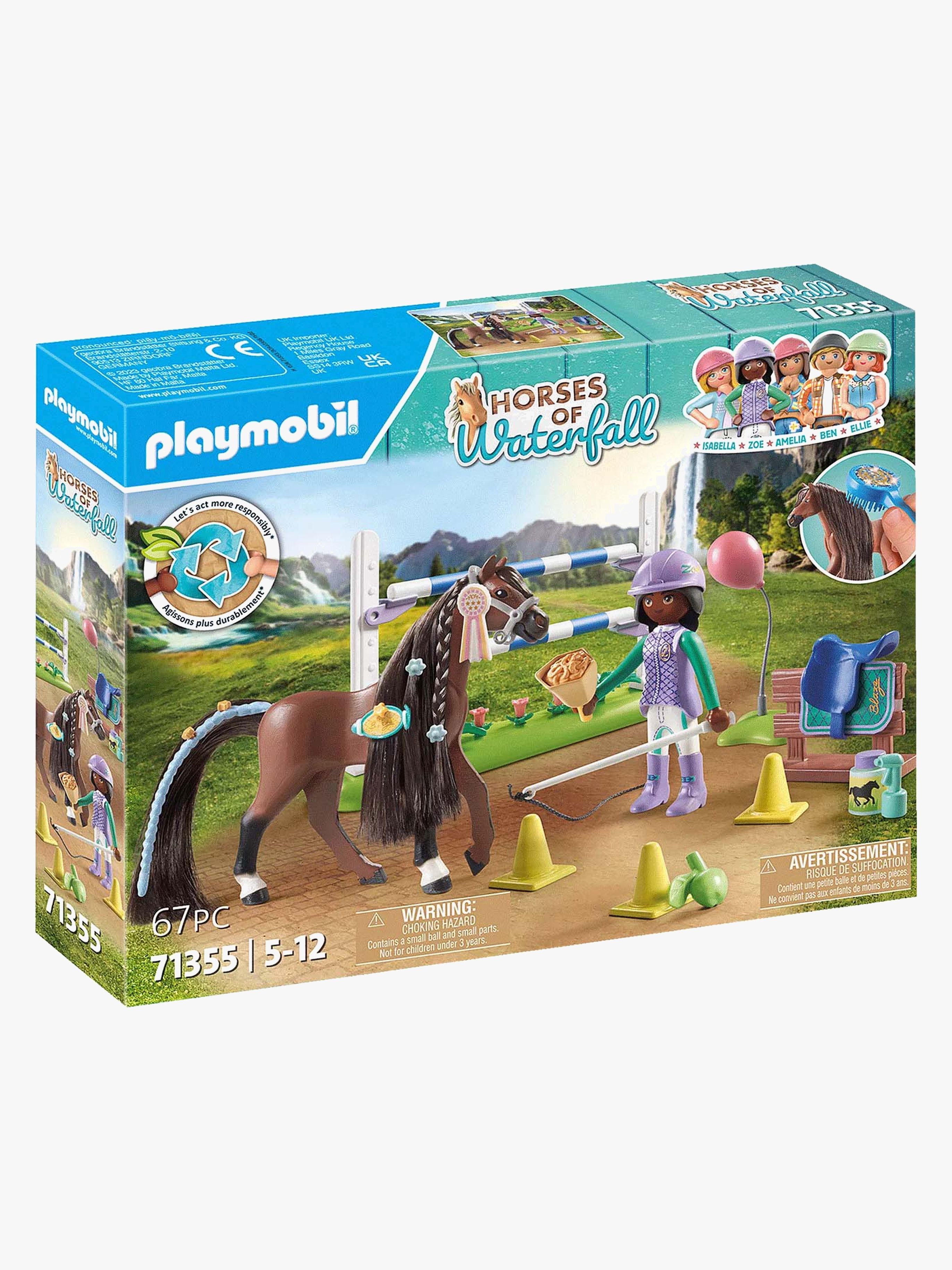 Playmobil 71355 Horses of Waterfall Byggsats Zoe &  Blaze med Hoppbana
