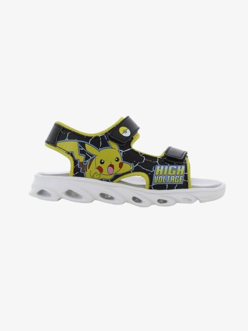 Pokémon Blinkande Sandaler, Black/Yellow