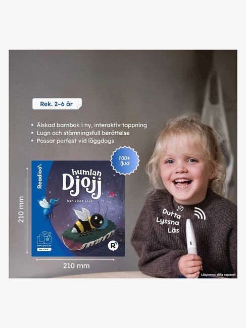 Readioo Interaktiv Bok Humlan Djojj kan visst sova