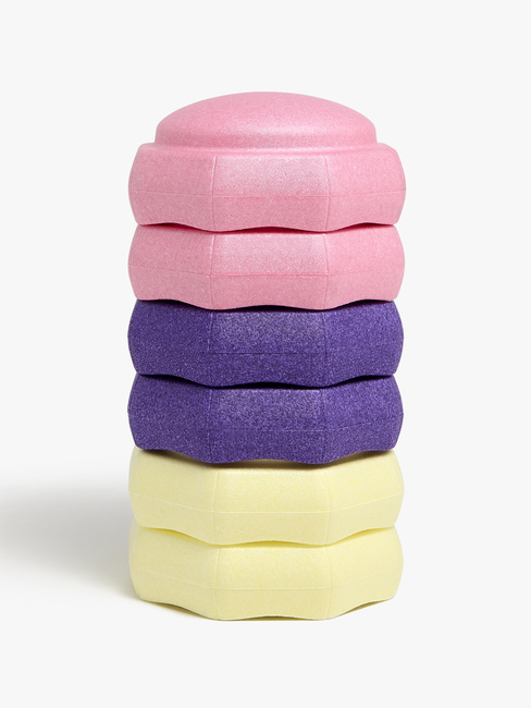 JLY Balansstenar 6-pack, Rosa