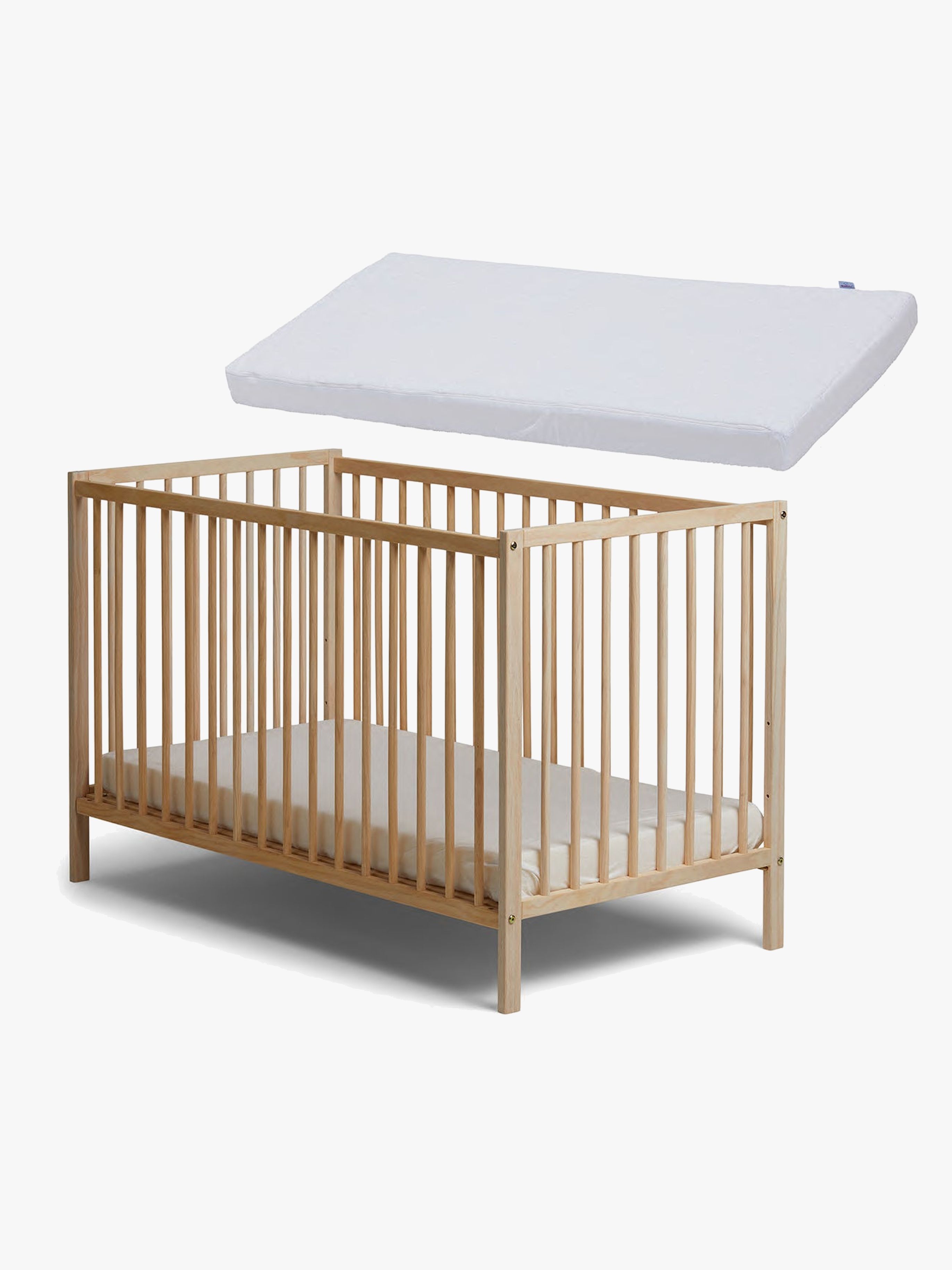 JLY SIGNE Heaven Spjälsäng med BabyMatex Madrass Soft Plus 60x120