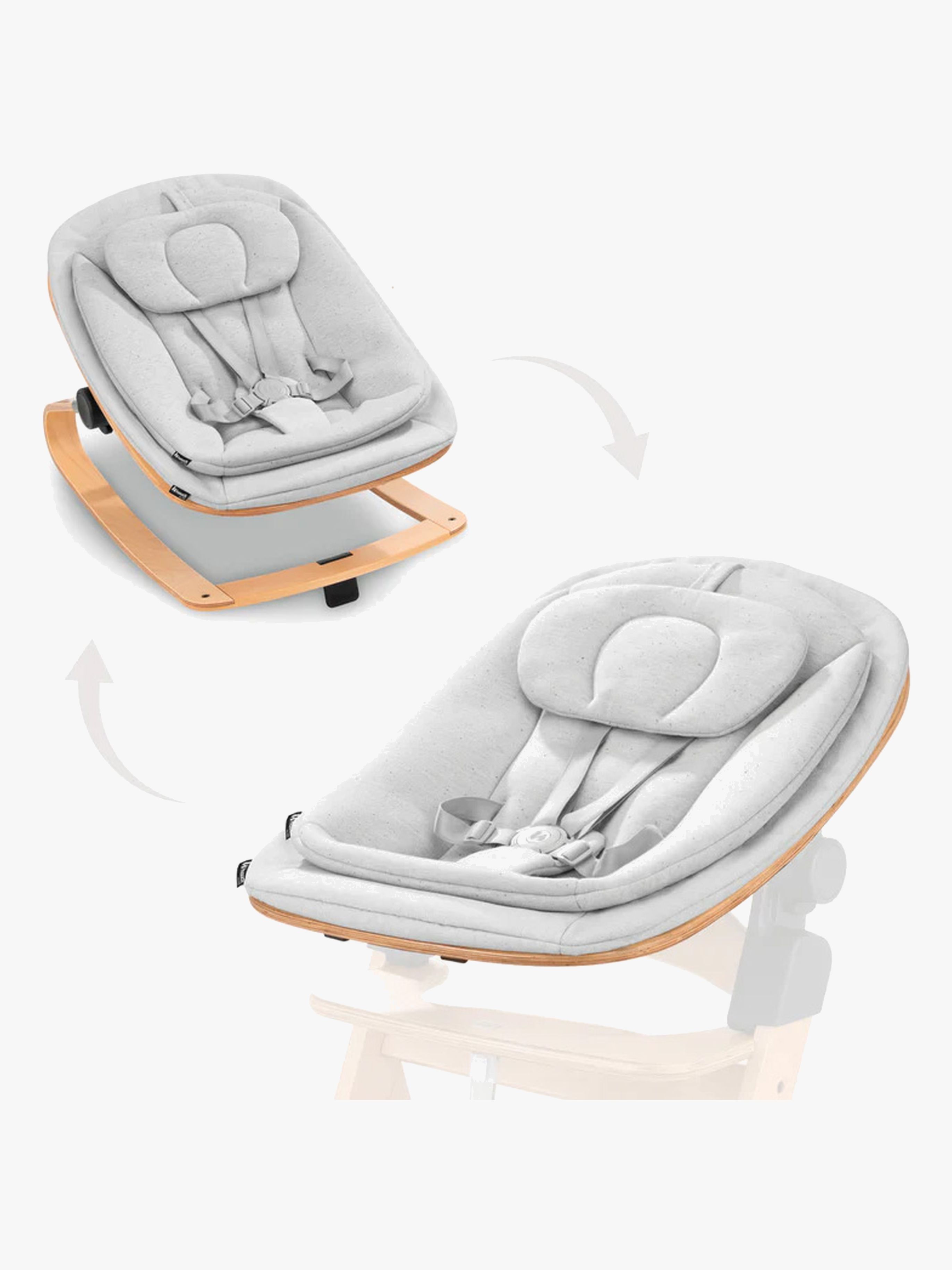 Hauck Eco 3-in-1 Babysitter Till Matstol, Light Grey