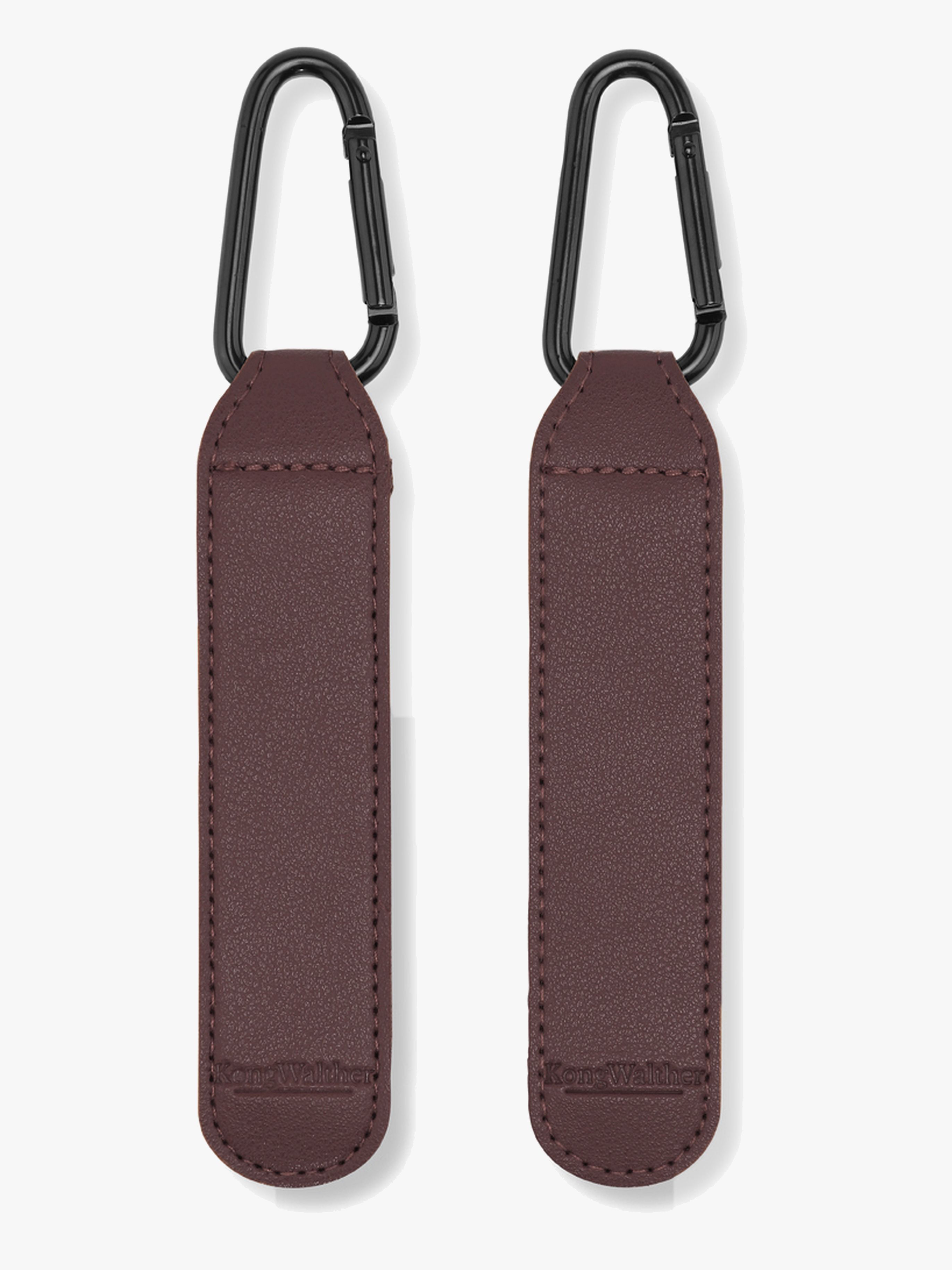 KONG.WALTHER Barnvagnskrokar, Coffee Brown