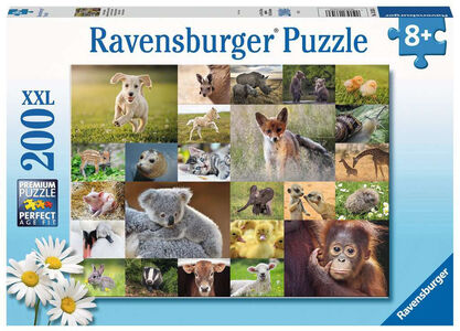 Ravensburger Pussel Animal Babies 200 Bitar