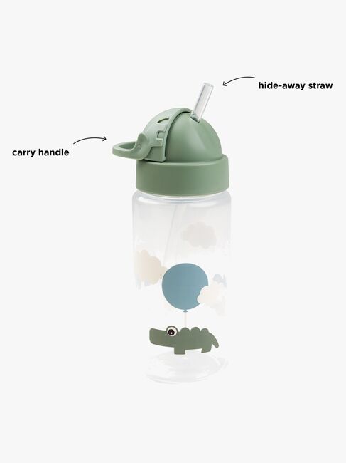 Done By Deer Happy Clouds Sugrörsmugg, Grön