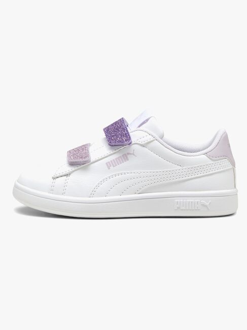 Puma Smash 3.0 Glitter Velcro V PS Sneakers, Vit