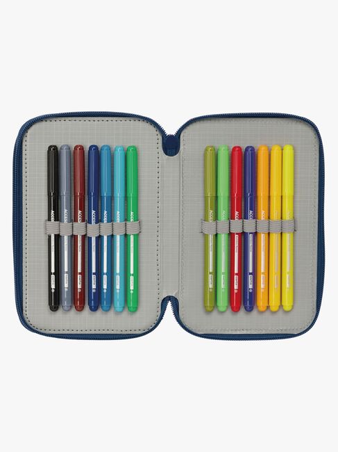 Marvel Spider-Man  Fyllt Trippelpennfodral 37 Delar, Blå