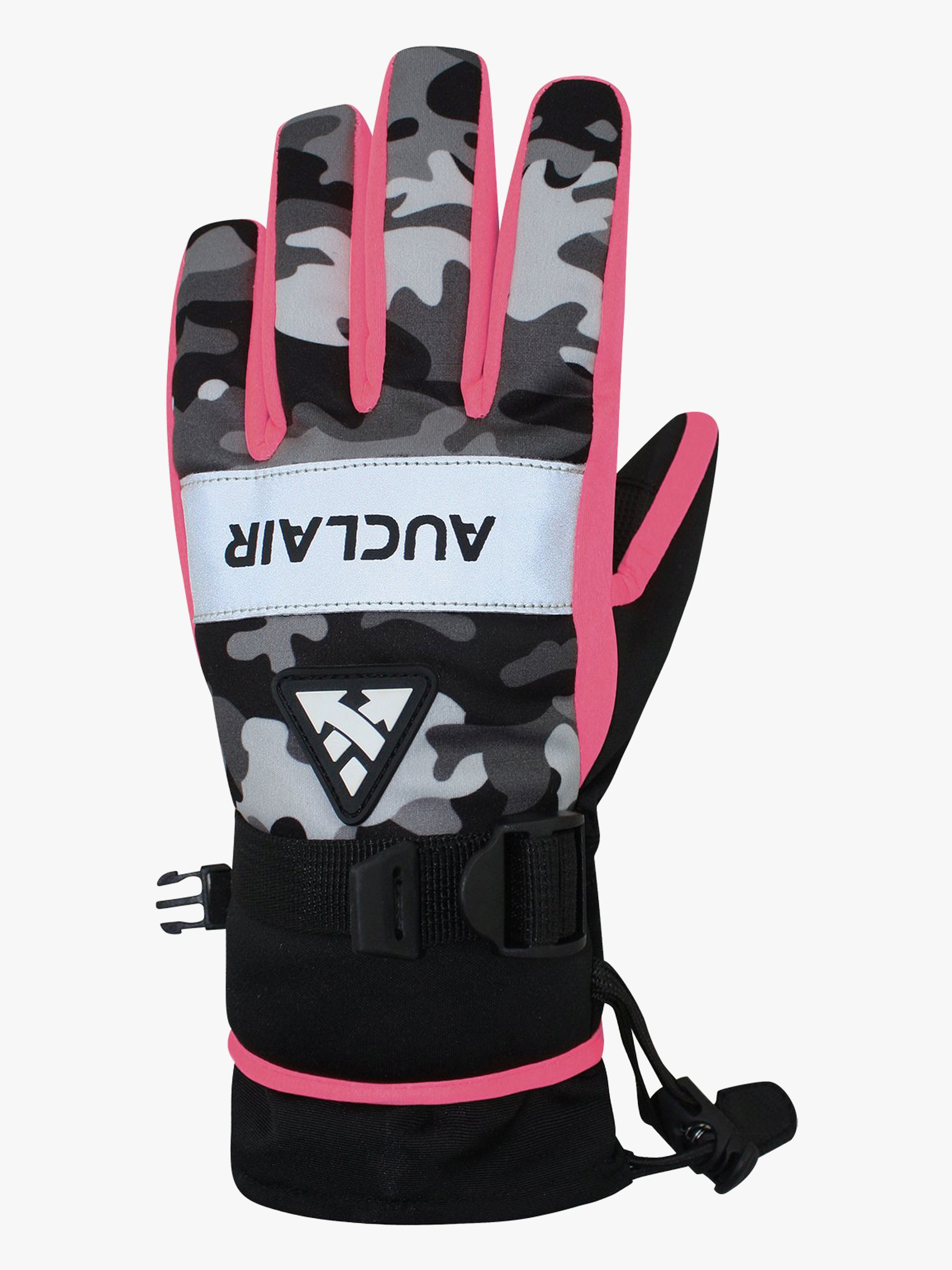 Auclair Camo Flash Handske, Pink/Camo, L