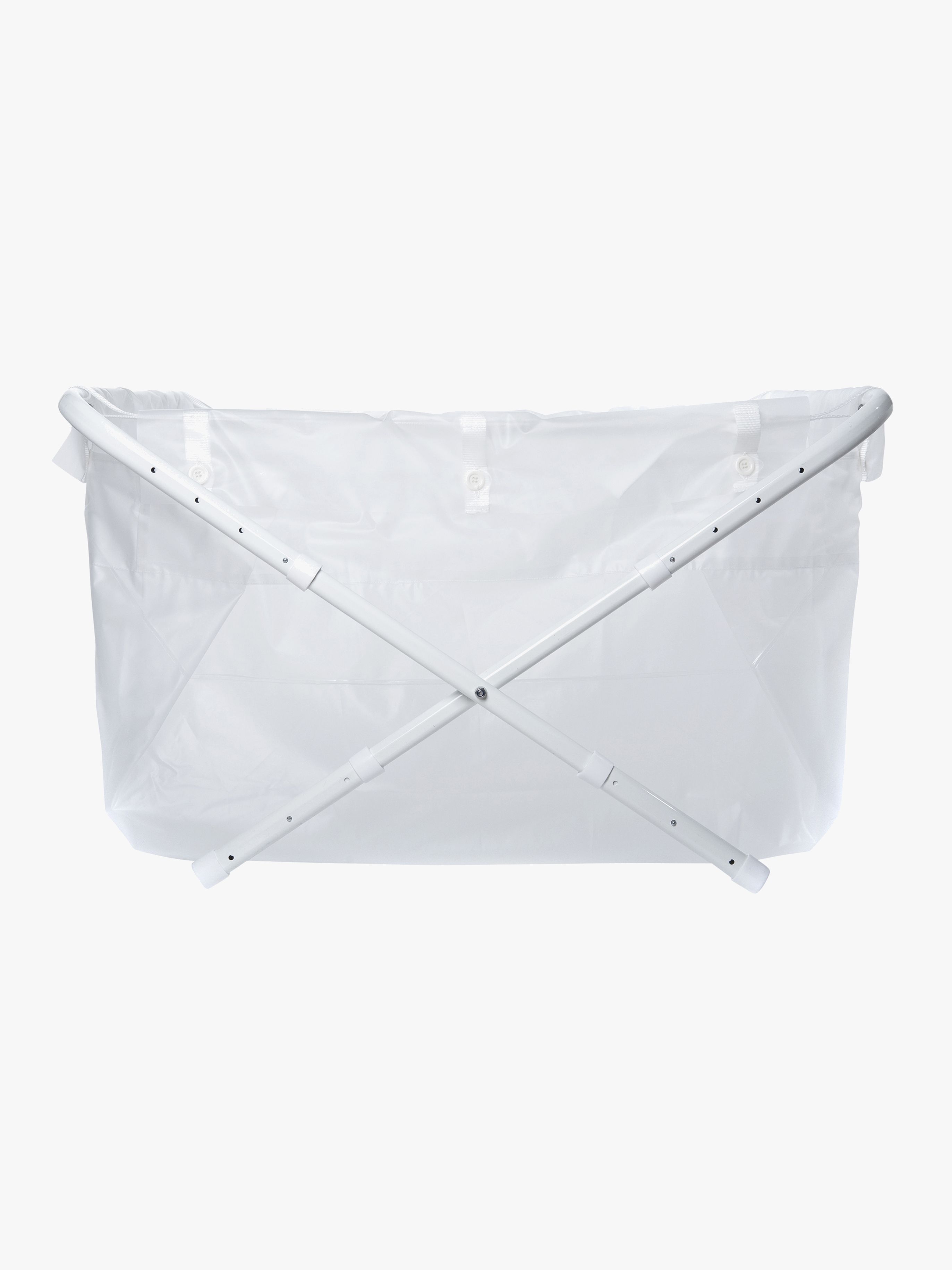 BiBaBad Flexi Hopfällbart Badkar 60-80 cm, Transparent