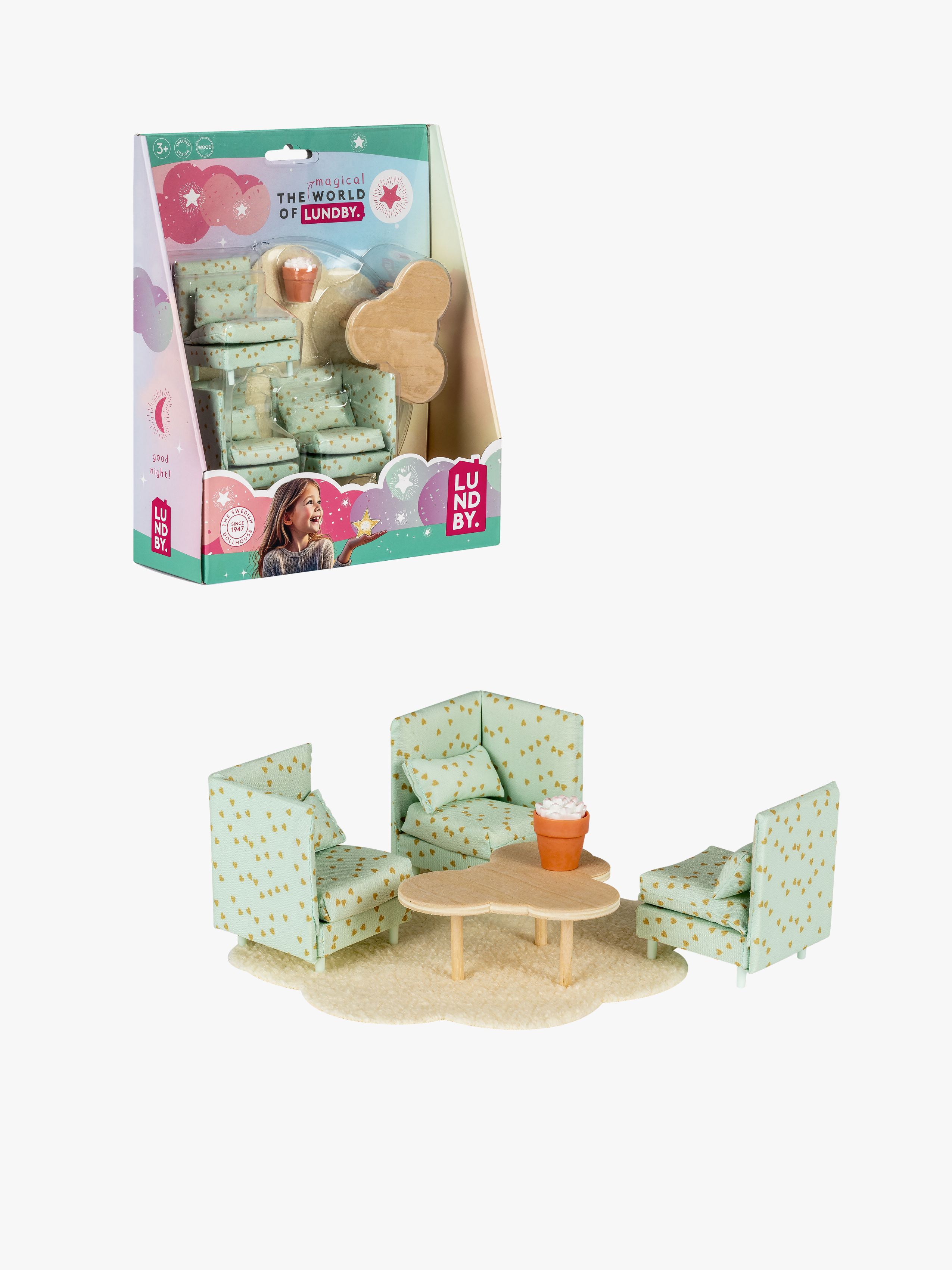 Lundby Dockhustillbehör Lounge Soffa