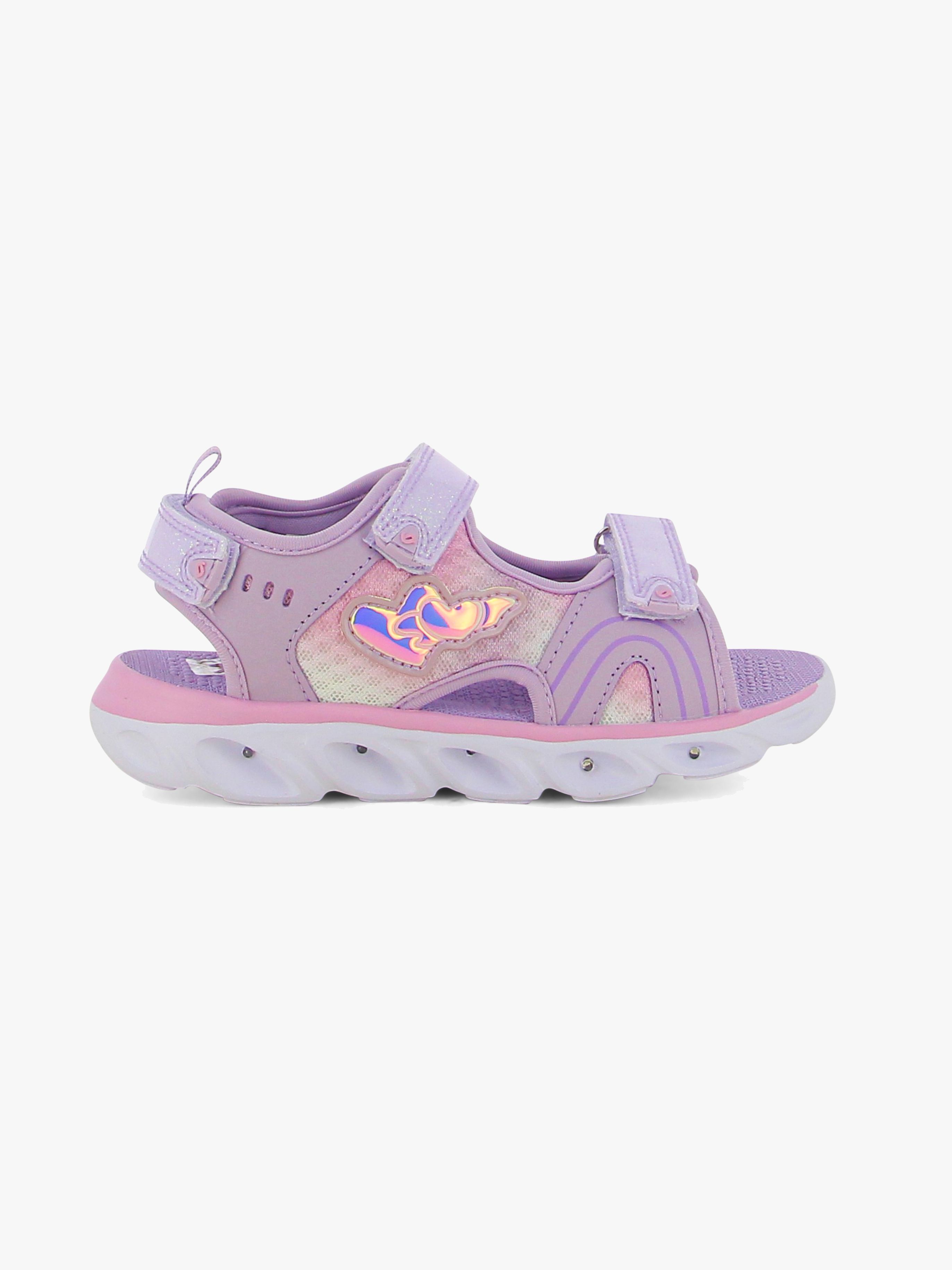 Leaf Surte Blinkande Sandaler, Purple, 31