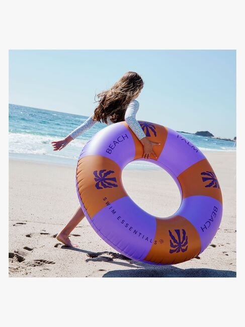 SwimEssentials Badring 120 cm, Palm Trees Purple