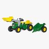 Rolly Toys Tramptraktor med Lastare och Släp John Deere