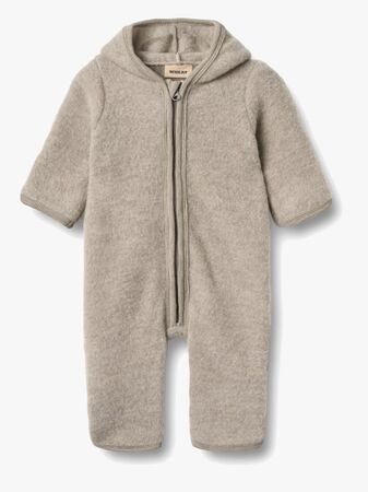 Wheat Ata Overall Merinoull, Khaki Melange