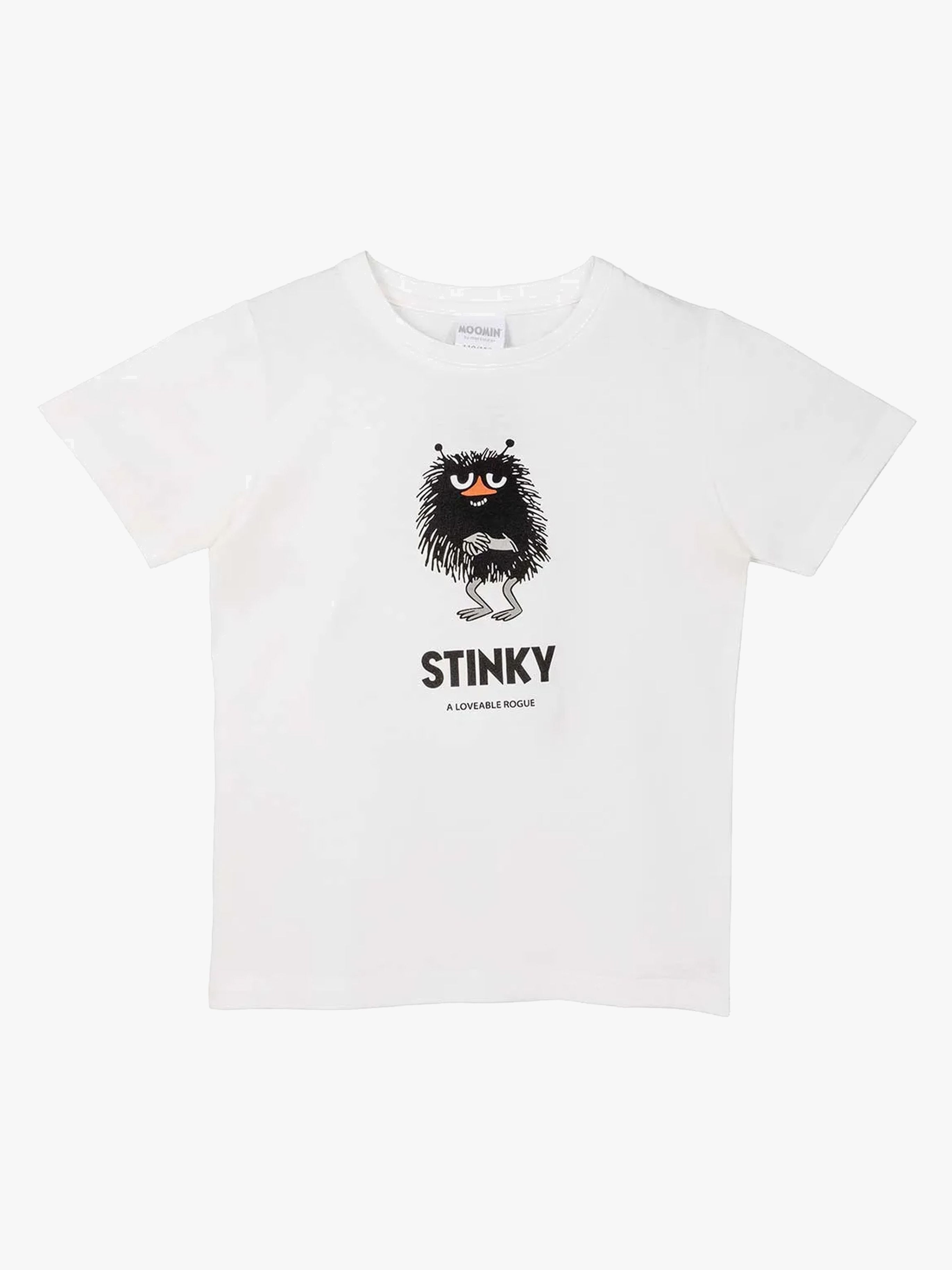 Mumin Karaktär Stinky T-shirt, Vit, 122-128