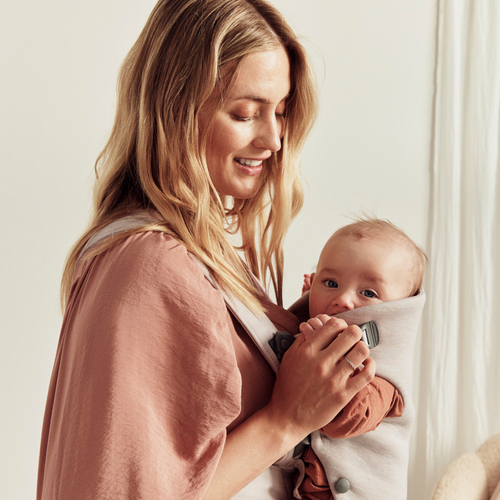 BabyBjörn Mini Bärsele 3D Jersey, Ljusbeige