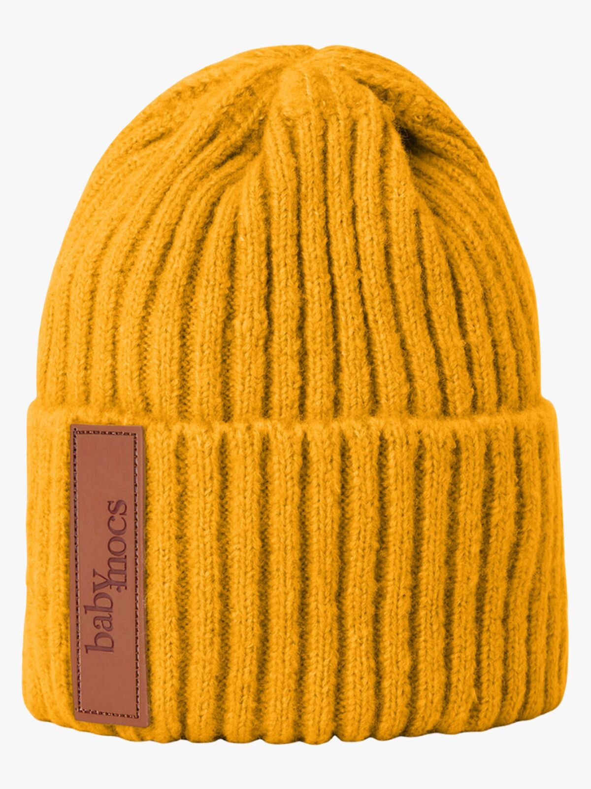 BabyMocs Stickad Mössa, Gul