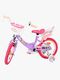 Volare Unicorn Cykel 14 Tum, Lila