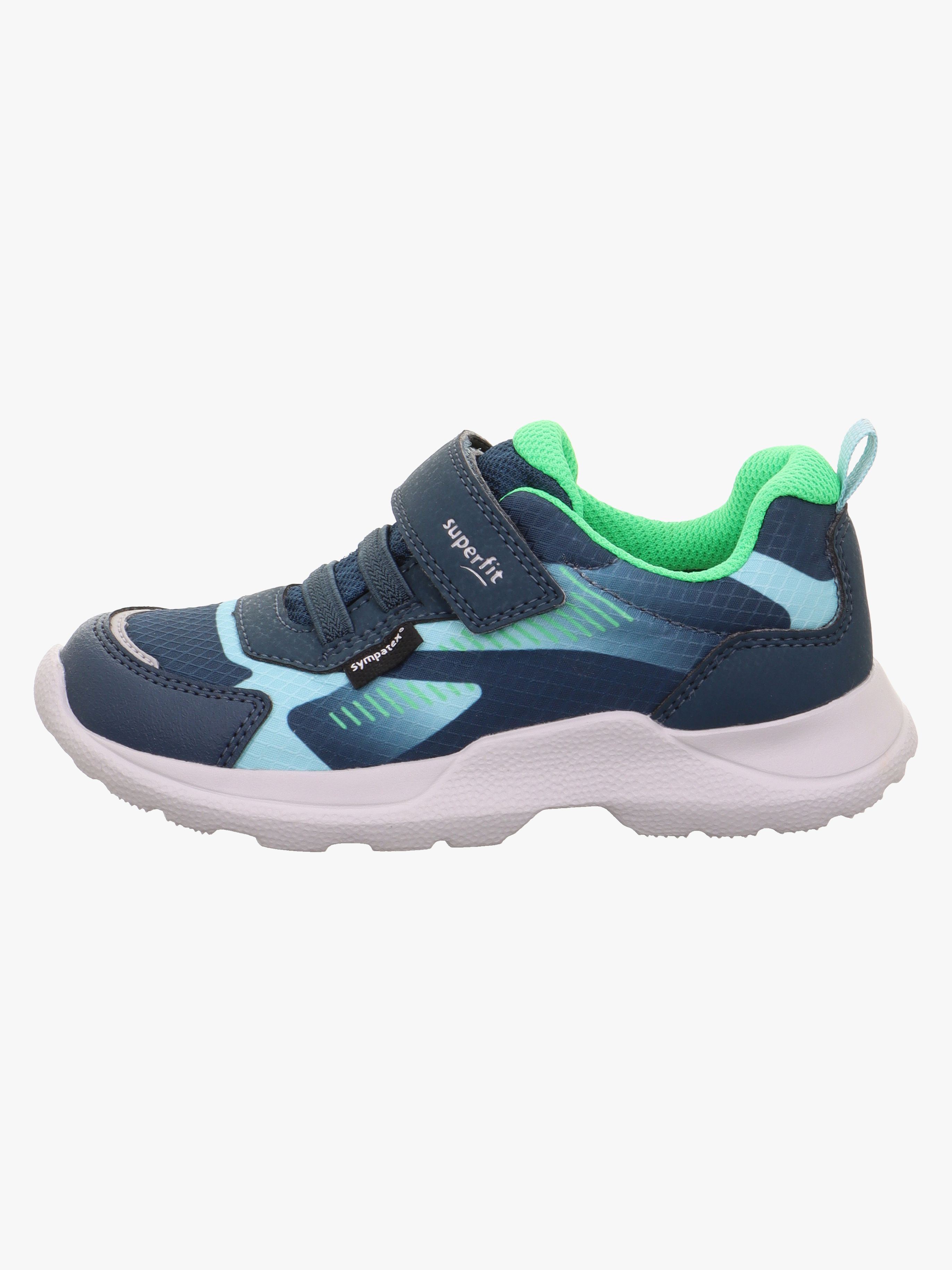 Superfit Rush WP Sneakers, Blå/Ljusgrön, 25