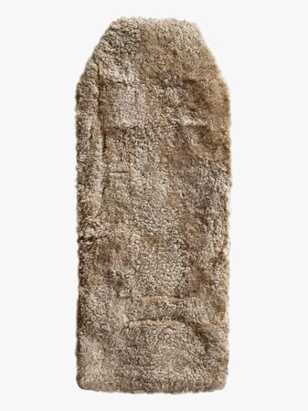 Bozz Sittdyna Lammskinn Lockig Klippt, Nappa Linen