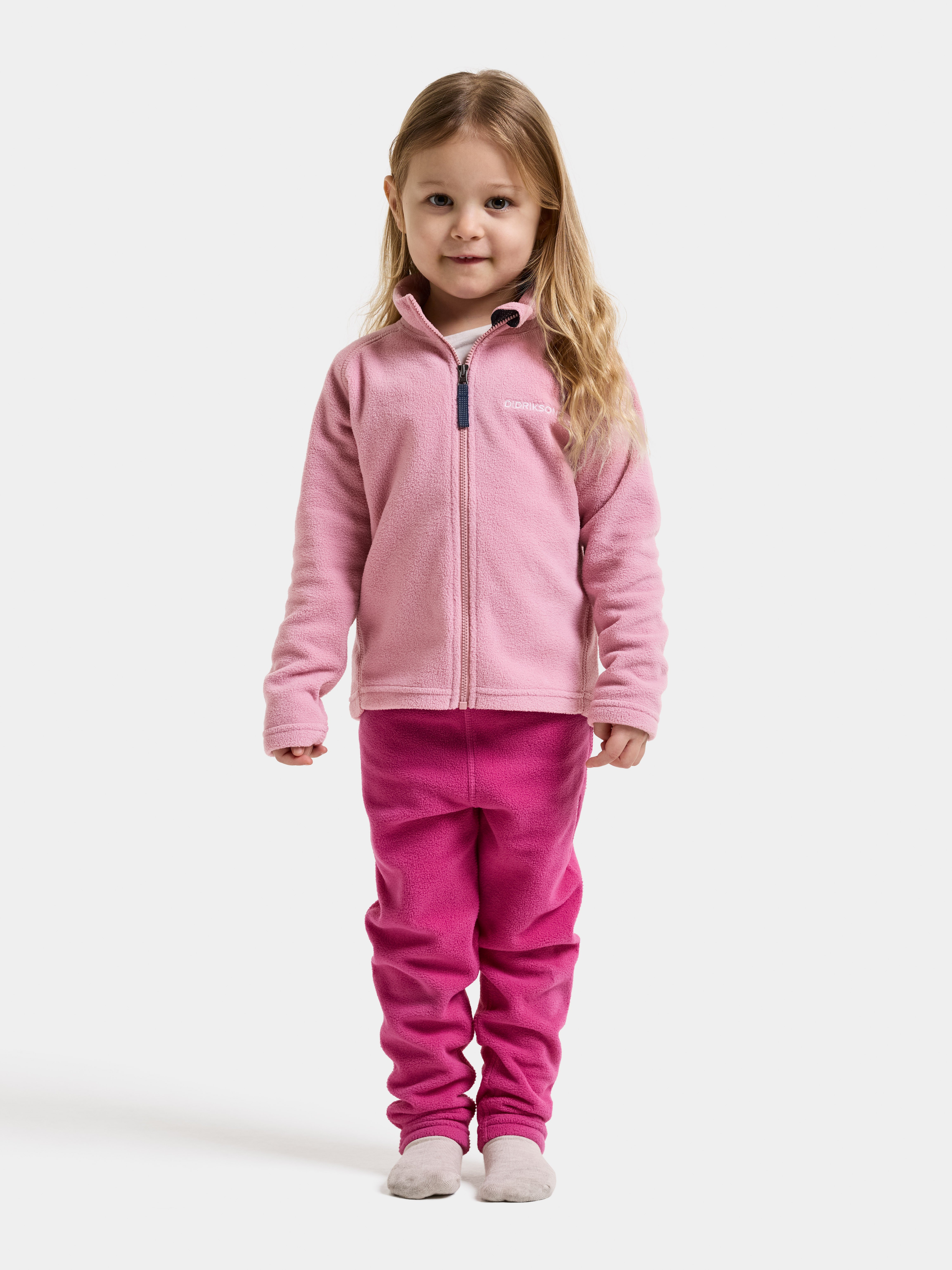 Didriksons Monte Fleecejacka, Oyster Pink, 100