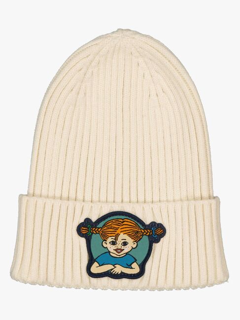 Geggamoja Pippi Långstrump Stickad Mössa, Beige 3816-16-1448_1.jpg