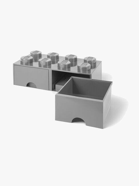 LEGO Förvaring med låda 8, Grå