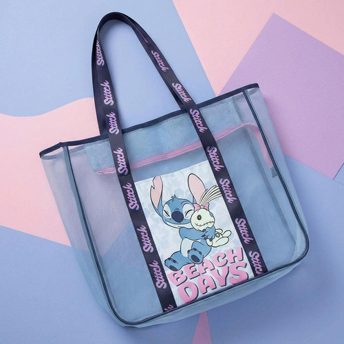 Disney Stitch Premium Strandväska, Blå