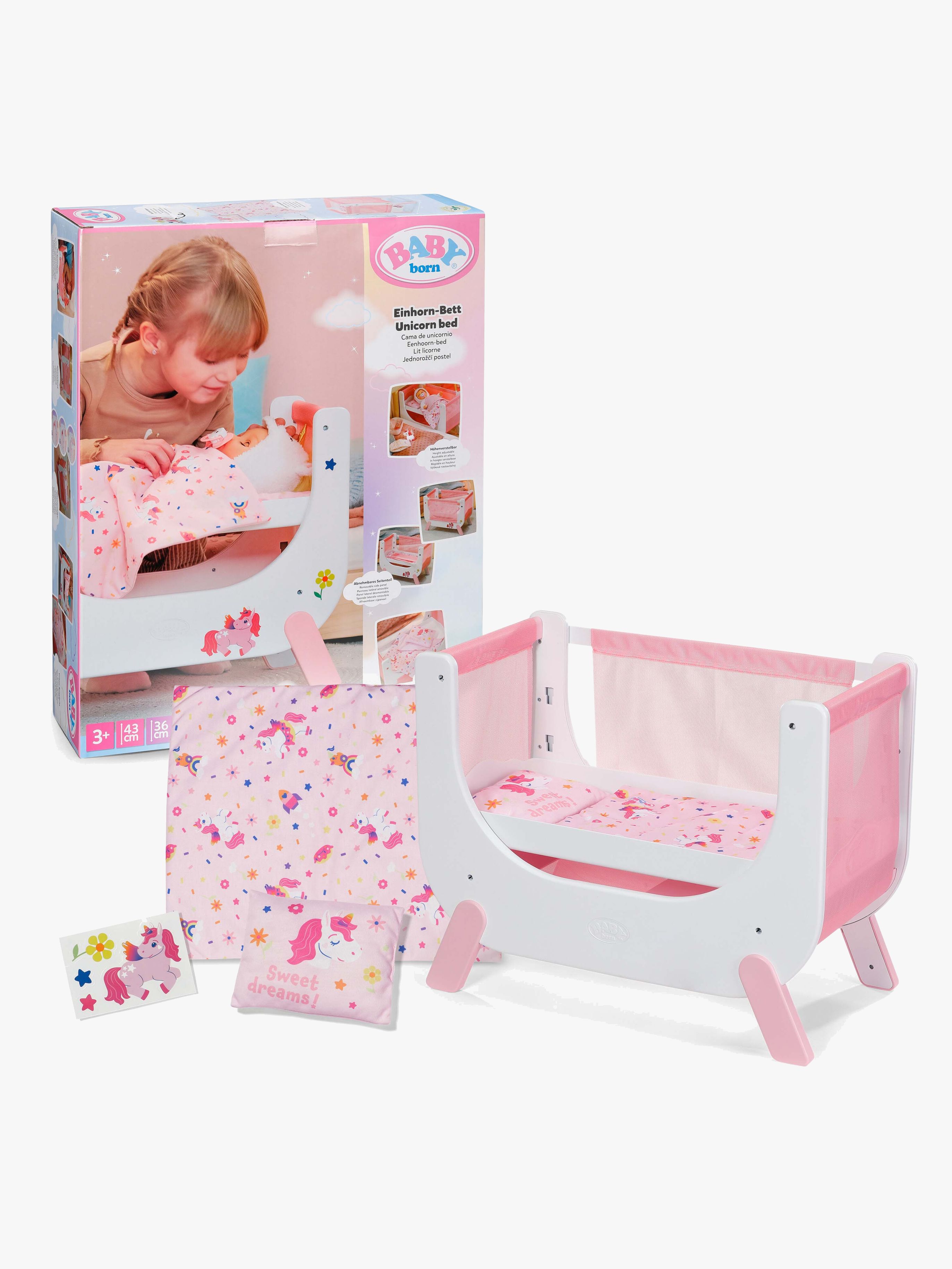 Baby Born Docktillbehör Sidosäng Enhörning