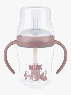 NUK Perfect Match Träningsmugg med Sugrör 150 ml, Bear