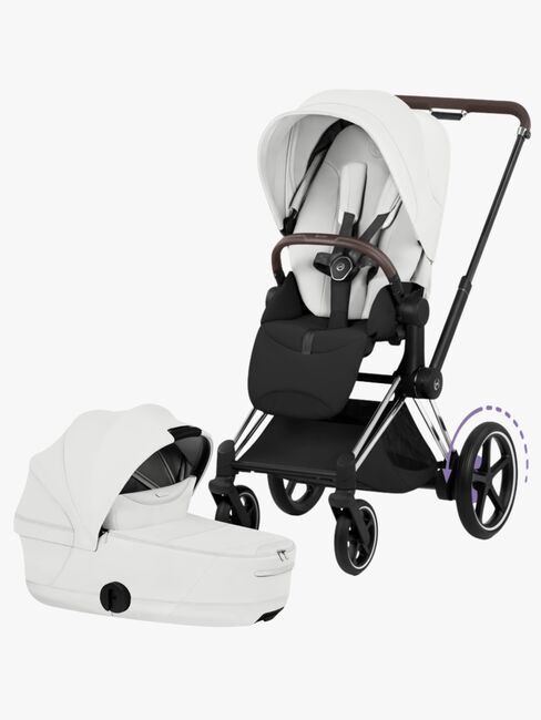 Cybex ePriam Style Duovagn, Chrome Brown/Off White
