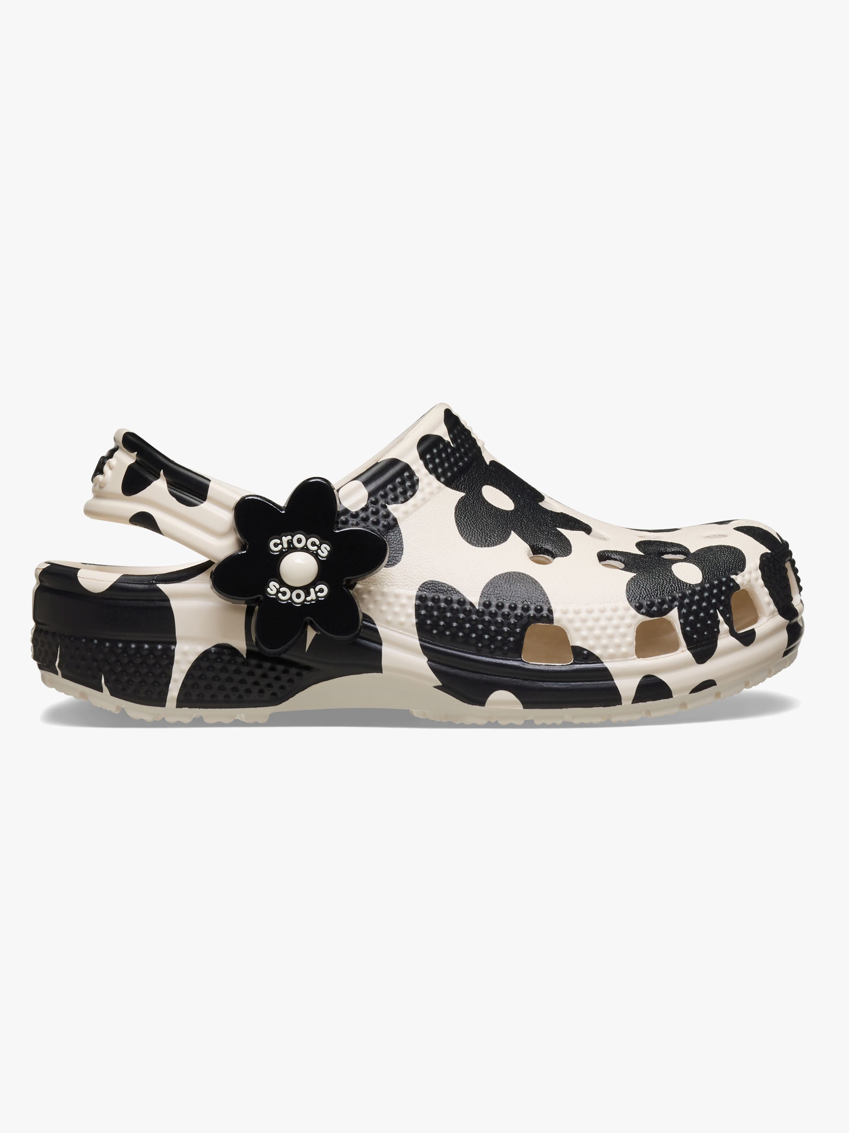 Crocs Classic Pop Petals Kids Tofflor, Summit White/Black, 22-23