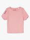 Hyperfied Short Sleeve Logo Top, Blush