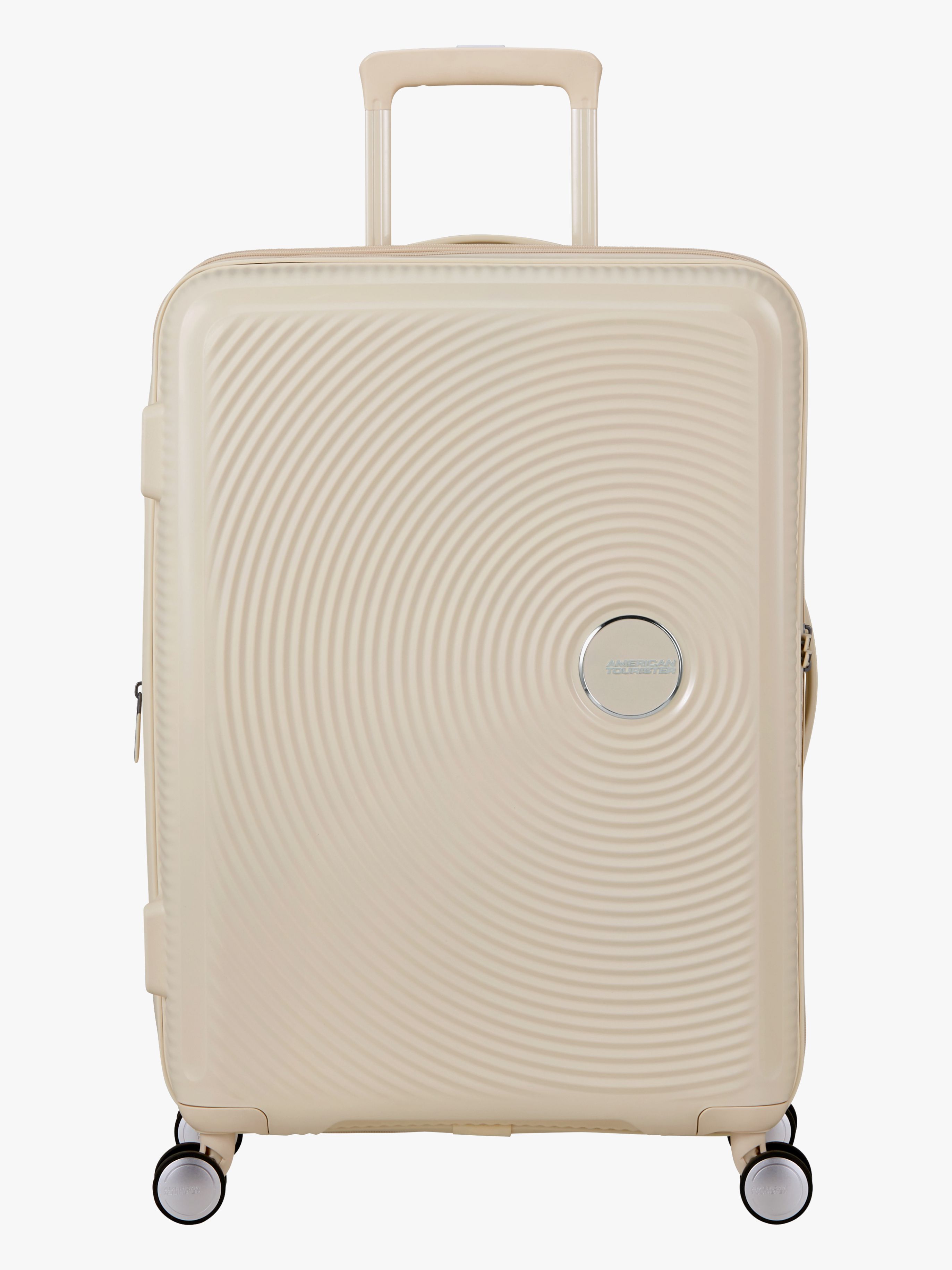 American Tourister Soundbox Spinner Resväska 71,5-81L, Coconut Sand
