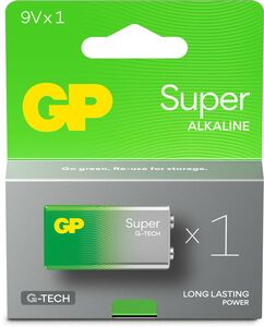GP Super Alkaline G-TECH 9V Batteri 1-Pack