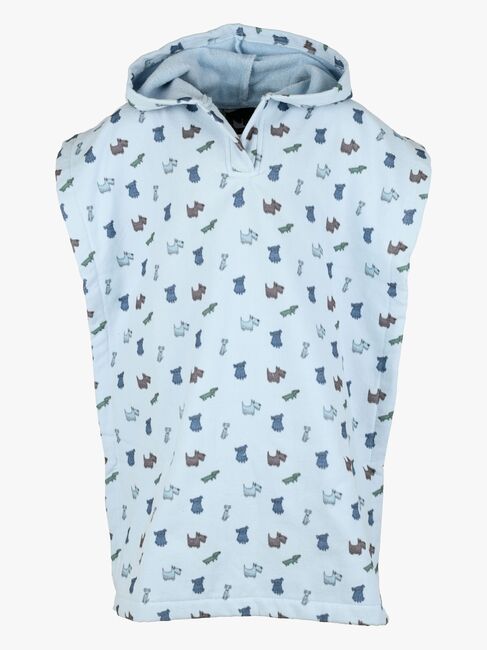 Lindberg Ljusvåg Poncho Handduk, Blue/Light Blue