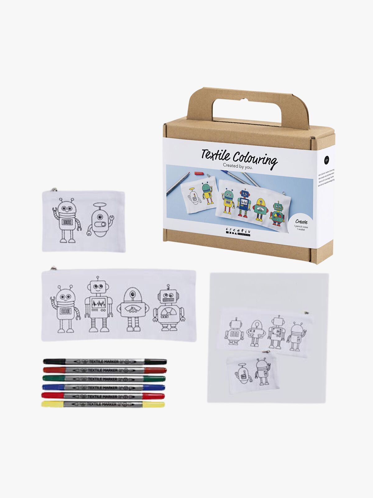 Creativ Company DIY Pysselset Textilmålning Robot