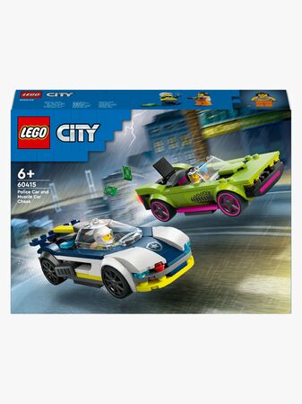 LEGO City 60415 Jakt med polisbil och muskelbil